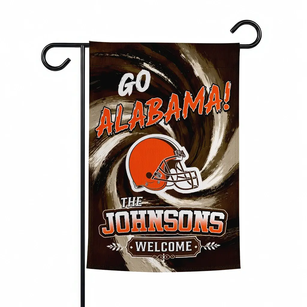 Cleveland Browns Garden Flag Customized Swirl Vortex Brown Best Selling Cleveland Browns Garden Flag Customized Swirl Vortex Brown Best Selling