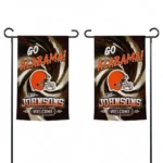 Cleveland Browns Garden Flag Customized Swirl Vortex Brown Best Selling