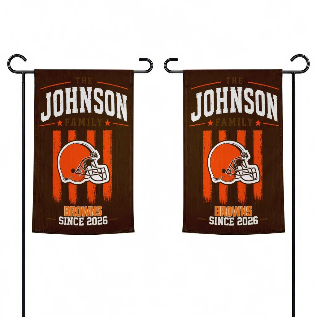 Cleveland Browns Garden Flag Personalized Distressed Stripes Brown Fashion Forward Cleveland Browns Garden Flag Personalized Distressed Stripes Brown Fashion Forward