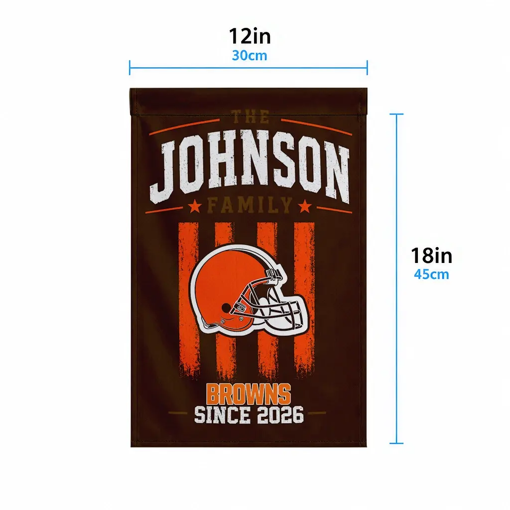 Cleveland Browns Garden Flag Personalized Distressed Stripes Brown High Quality Cleveland Browns Garden Flag Personalized Distressed Stripes Brown High Quality