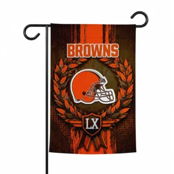 Cleveland Browns Garden Flag Personalized Laurel Wreath Brown Best Selling