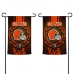 Cleveland Browns Garden Flag Personalized Laurel Wreath Brown Best Selling