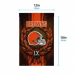 Cleveland Browns Garden Flag Personalized Laurel Wreath Brown Best Selling