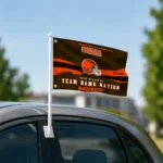 Cleveland Browns House Flag Custom Brushed Streaks Brown Best Selling