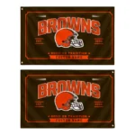 Cleveland Browns House Flag Custom Ornate Border Brown Best Selling