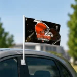 Cleveland Browns House Flag Personalized Speed Slashes Brown Best Selling