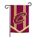 Cleveland Cavaliers Garden Flag Custom Chevron Stripes Wine Best Selling