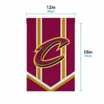 Cleveland Cavaliers Garden Flag Custom Chevron Stripes Wine Best Selling