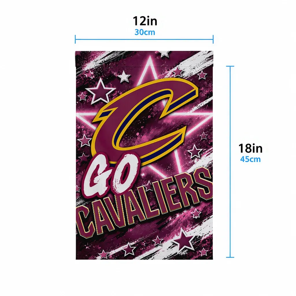 Cleveland Cavaliers Garden Flag Customized Glowing Star Wine High Quality Cleveland Cavaliers Garden Flag Customized Glowing Star Wine High Quality