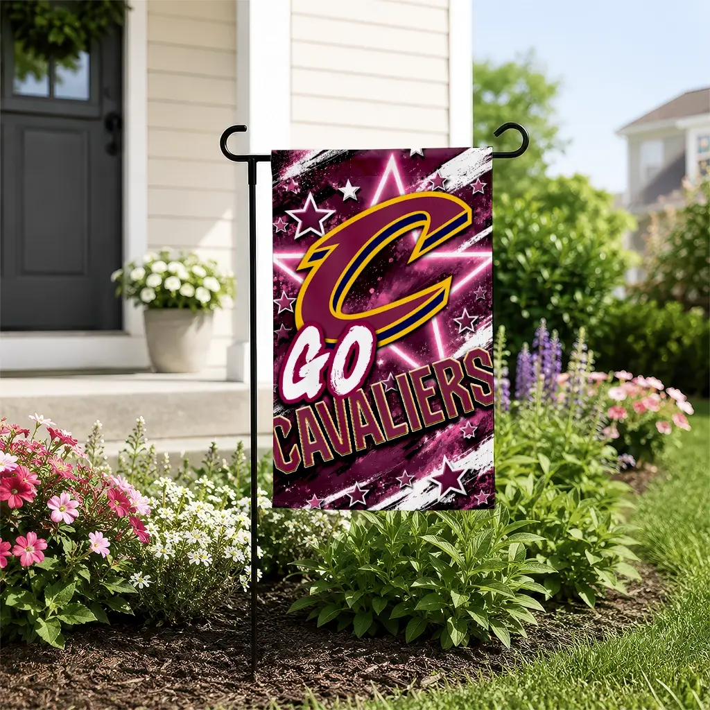 Cleveland Cavaliers Garden Flag Customized Glowing Star Wine New Arrival Cleveland Cavaliers Garden Flag Customized Glowing Star Wine New Arrival