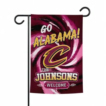 Cleveland Cavaliers Garden Flag Customized Swirl Vortex Wine Best Selling