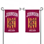 Cleveland Cavaliers Garden Flag Personalized Distressed Stripes Wine Best Selling