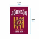 Cleveland Cavaliers Garden Flag Personalized Distressed Stripes Wine Best Selling