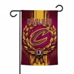 Cleveland Cavaliers Garden Flag Personalized Laurel Wreath Wine Best Selling