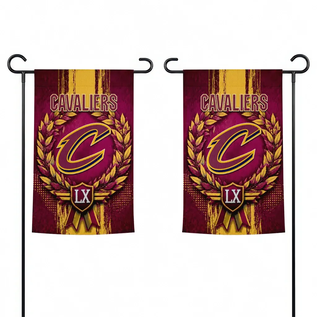 Cleveland Cavaliers Garden Flag Personalized Laurel Wreath Wine Fashion Forward Cleveland Cavaliers Garden Flag Personalized Laurel Wreath Wine Fashion Forward