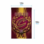 Cleveland Cavaliers Garden Flag Personalized Laurel Wreath Wine Best Selling