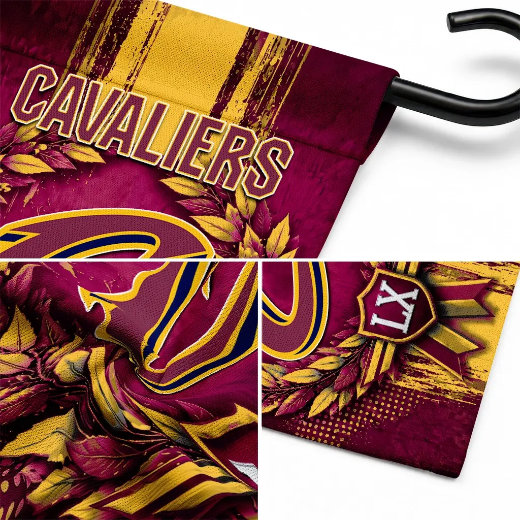Cleveland Cavaliers Garden Flag Personalized Laurel Wreath Wine Latest Model Cleveland Cavaliers Garden Flag Personalized Laurel Wreath Wine Latest Model