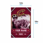 Cleveland Cavaliers Garden Flag Personalized Photo Frame Wine Best Selling