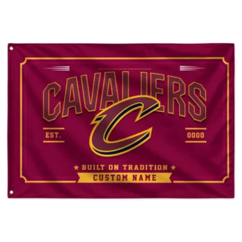 Cleveland Cavaliers House Flag Custom Ornate Border Wine Best Selling