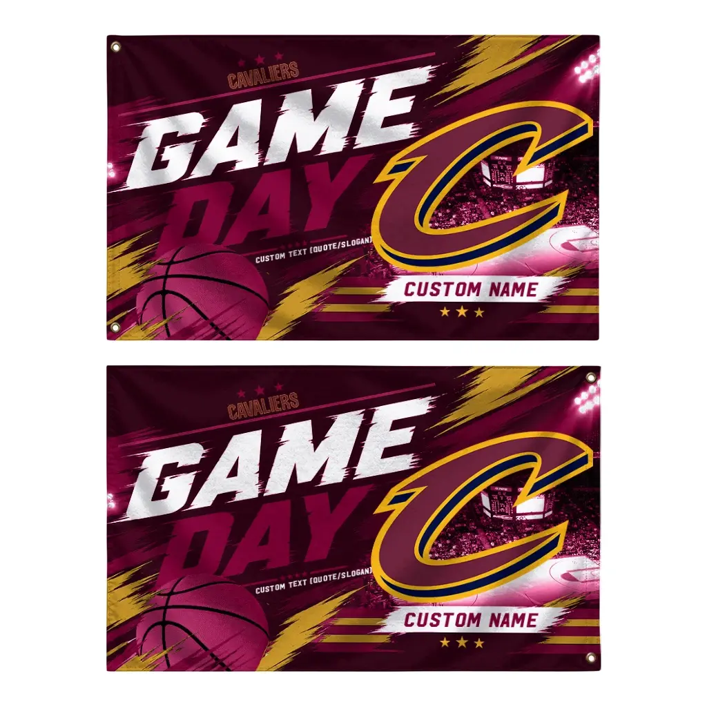 Cleveland Cavaliers House Flag Customized Energy Brushstrokes Wine Fashion Forward Cleveland Cavaliers House Flag Customized Energy Brushstrokes Wine Fashion Forward