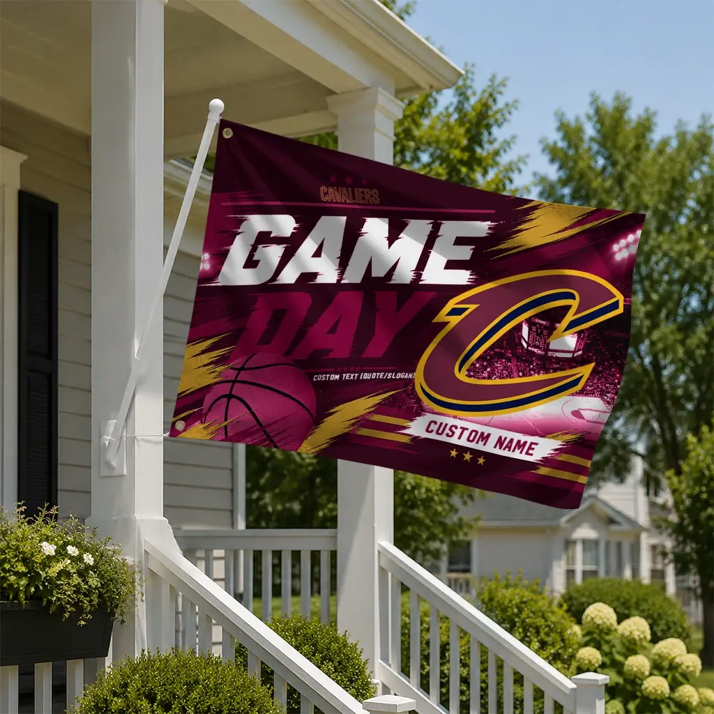 Cleveland Cavaliers House Flag Customized Energy Brushstrokes Wine New Arrival Cleveland Cavaliers House Flag Customized Energy Brushstrokes Wine New Arrival