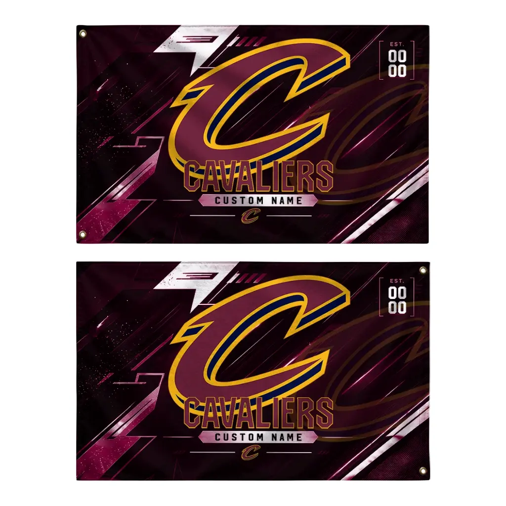 Cleveland Cavaliers House Flag Personalized Speed Slashes Wine Fashion Forward Cleveland Cavaliers House Flag Personalized Speed Slashes Wine Fashion Forward