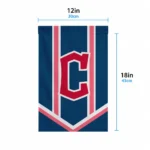 Cleveland Guardians Garden Flag Custom Chevron Stripes Navy Blue Best Selling