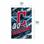 Cleveland Guardians Garden Flag Customized Glowing Star Navy Blue Best Selling