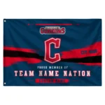 Cleveland Guardians House Flag Custom Brushed Streaks Navy Blue Best Selling