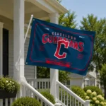Cleveland Guardians House Flag Custom Ornate Border Navy Blue Best Selling