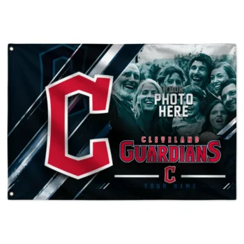 Cleveland Guardians House Flag Customized Diagonal Stripes Navy Blue Best Selling