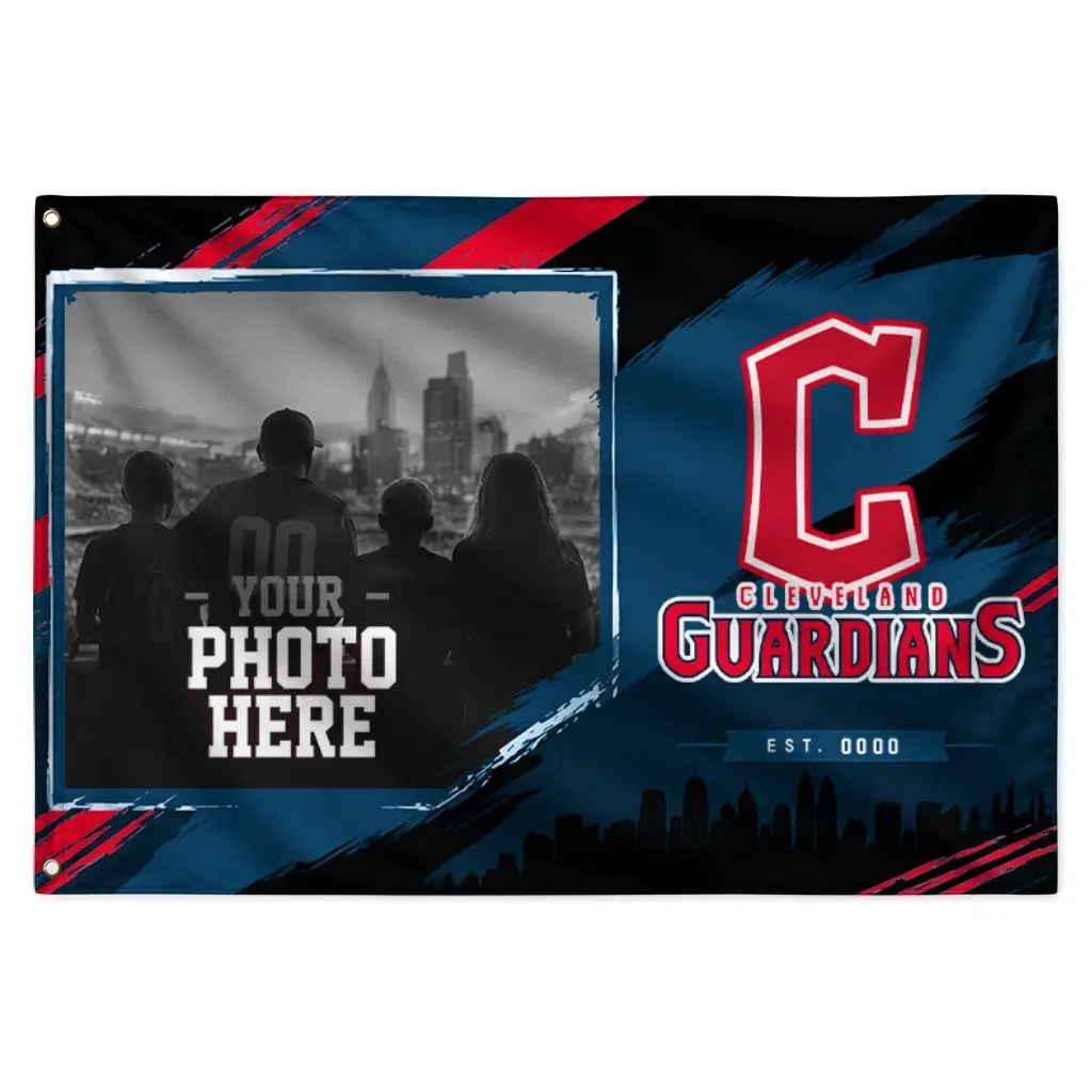 Cleveland Guardians House Flag Personalized Framed Photo Navy Blue Black Best Selling Cleveland Guardians House Flag Personalized Framed Photo Navy Blue Black Best Selling