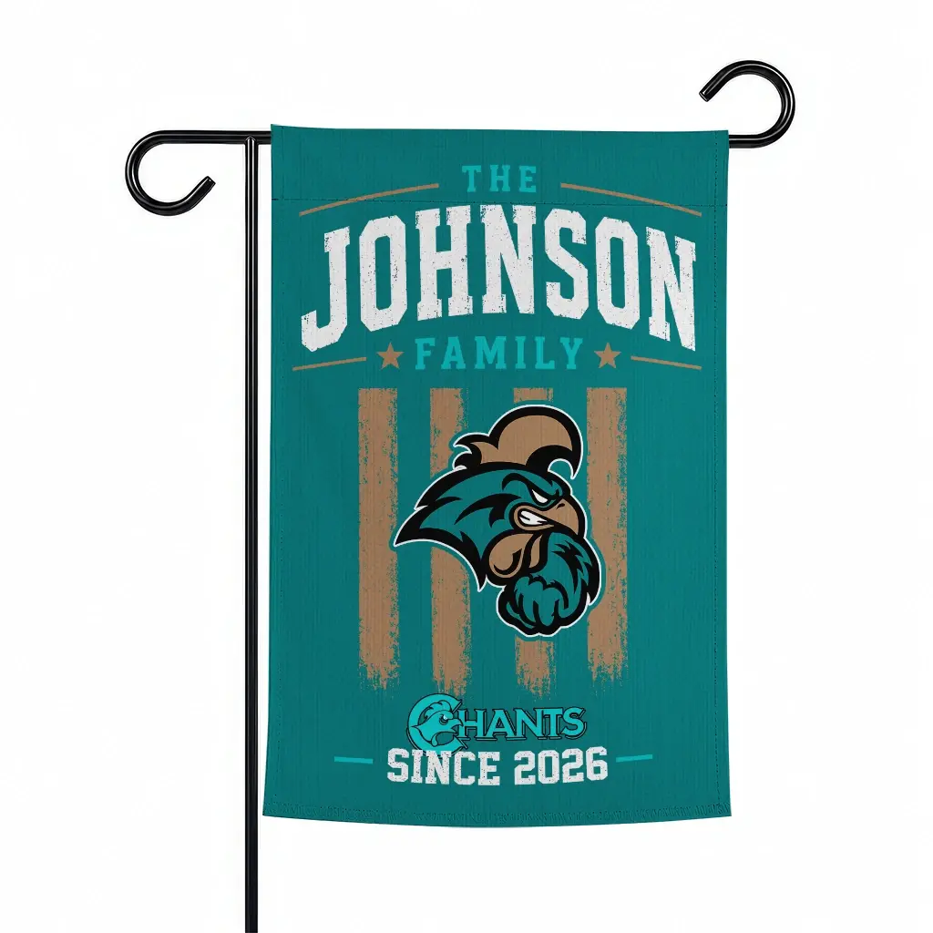 Coastal Carolina Chanticleers Garden Flag Custom Distressed Stripes Green Best Selling Coastal Carolina Chanticleers Garden Flag Custom Distressed Stripes Green Best Selling