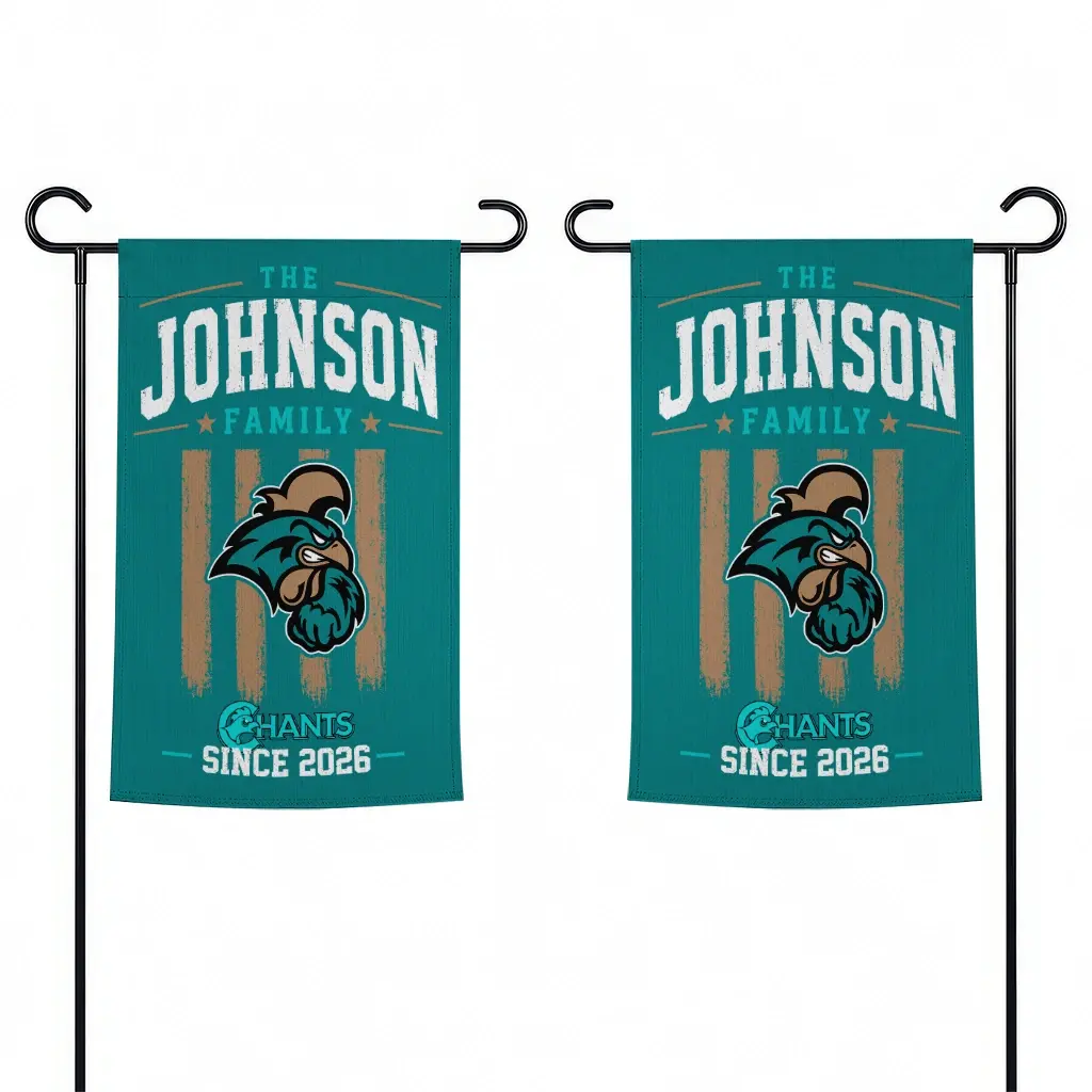 Coastal Carolina Chanticleers Garden Flag Custom Distressed Stripes Green Fashion Forward Coastal Carolina Chanticleers Garden Flag Custom Distressed Stripes Green Fashion Forward