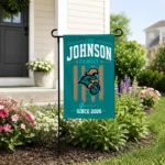 Coastal Carolina Chanticleers Garden Flag Custom Distressed Stripes Green Best Selling