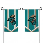 Coastal Carolina Chanticleers Garden Flag Customized Chevron Stripes Green Best Selling