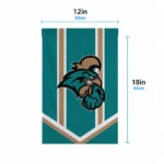 Coastal Carolina Chanticleers Garden Flag Customized Chevron Stripes Green Best Selling
