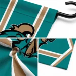 Coastal Carolina Chanticleers Garden Flag Customized Chevron Stripes Green Best Selling