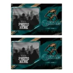 Coastal Carolina Chanticleers House Flag Custom Framed Photo Green Black Best Selling