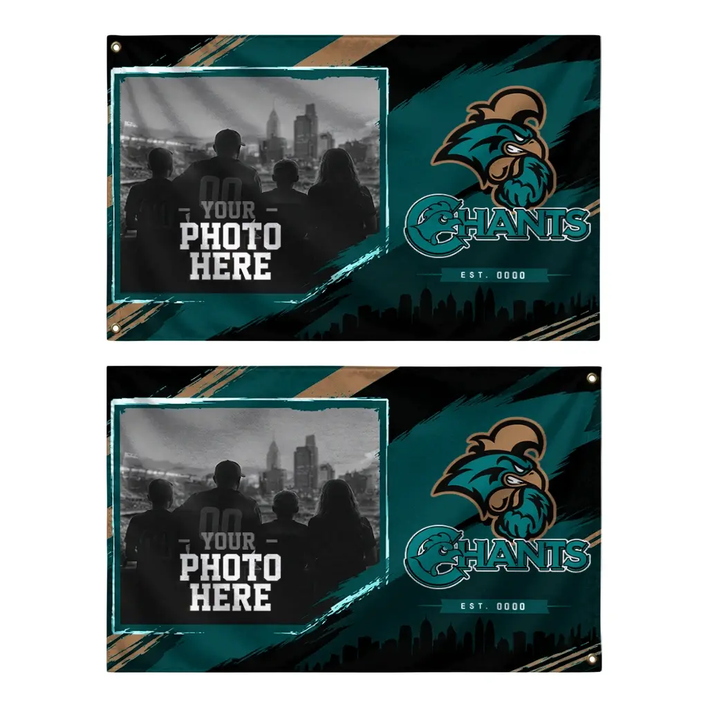 Coastal Carolina Chanticleers House Flag Custom Framed Photo Green Black Fashion Forward Coastal Carolina Chanticleers House Flag Custom Framed Photo Green Black Fashion Forward
