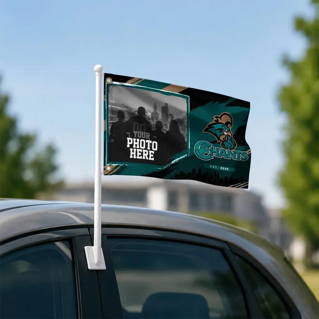 Coastal Carolina Chanticleers House Flag Custom Framed Photo Green Black Latest Model Coastal Carolina Chanticleers House Flag Custom Framed Photo Green Black Latest Model