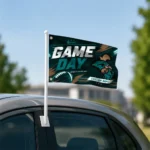 Coastal Carolina Chanticleers House Flag Personalized Action Streaks Green Best Selling
