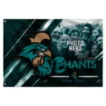 Coastal Carolina Chanticleers House Flag Personalized Diagonal Stripes Green Best Selling