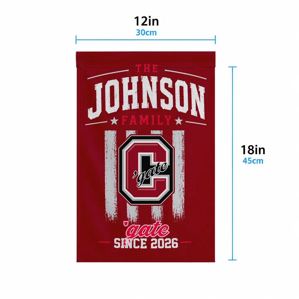 Colgate Raiders Garden Flag Customized Distressed Stripes Maroon High Quality Colgate Raiders Garden Flag Customized Distressed Stripes Maroon High Quality
