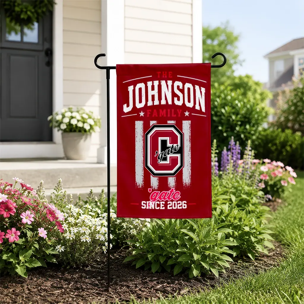 Colgate Raiders Garden Flag Customized Distressed Stripes Maroon New Arrival Colgate Raiders Garden Flag Customized Distressed Stripes Maroon New Arrival
