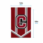 Colgate Raiders Garden Flag Personalized Chevron Stripes Maroon Best Selling