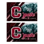 Colgate Raiders House Flag Custom Diagonal Stripes Maroon Best Selling