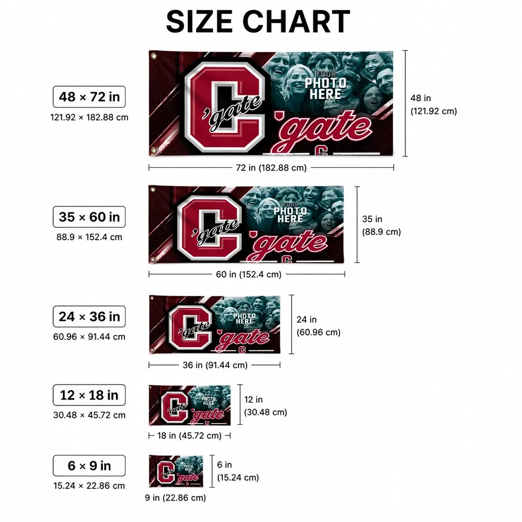 Colgate Raiders House Flag Custom Diagonal Stripes Maroon High Quality Colgate Raiders House Flag Custom Diagonal Stripes Maroon High Quality