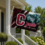 Colgate Raiders House Flag Custom Diagonal Stripes Maroon Best Selling