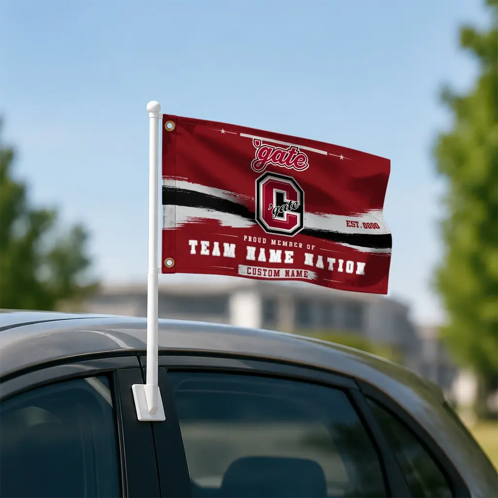 Colgate Raiders House Flag Personalized Brushed Streaks Maroon Latest Model Colgate Raiders House Flag Personalized Brushed Streaks Maroon Latest Model